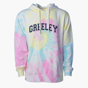 Greeley Public School Varsity Arch Premium Tie-Dye Hoodie