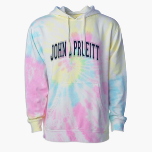 John L Prueitt Elementary School Varsity Arch Premium Tie-Dye Hoodie