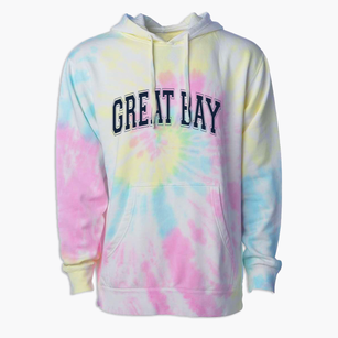 Great Bay School & Training Center Varsity Arch Premium Tie-Dye Hoodie