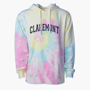 Claremont Middle School Varsity Arch Premium Tie-Dye Hoodie