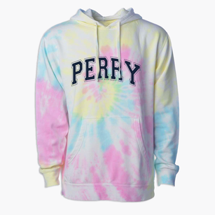 Perry Elementary School Varsity Arch Premium Tie-Dye Hoodie