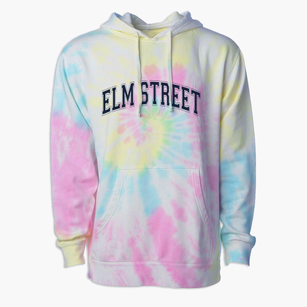 Elm Street Elementary School Varsity Arch Premium Tie-Dye Hoodie