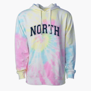 North Elementary School Varsity Arch Premium Tie-Dye Hoodie