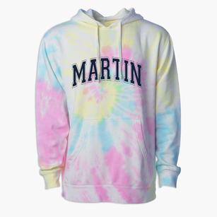 Martin Middle School Varsity Arch Premium Tie-Dye Hoodie