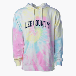 Lee County High School Varsity Arch Premium Tie-Dye Hoodie