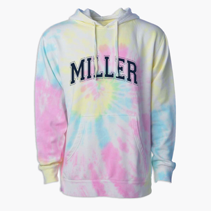 Miller Elementary School Varsity Arch Premium Tie-Dye Hoodie