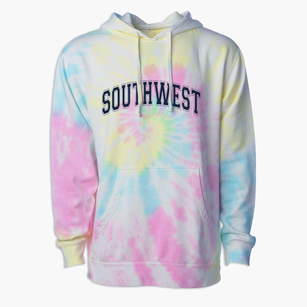 Southwest Elementary School Varsity Arch Premium Tie-Dye Hoodie
