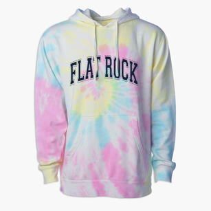 Flat Rock Middle School Varsity Arch Premium Tie-Dye Hoodie