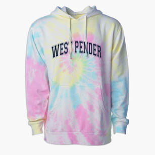 West Pender Middle School Varsity Arch Premium Tie-Dye Hoodie