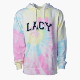 Lacy Elementary School Varsity Arch Premium Tie-Dye Hoodie