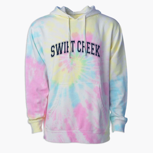 Swift Creek Elementary School Varsity Arch Premium Tie-Dye Hoodie