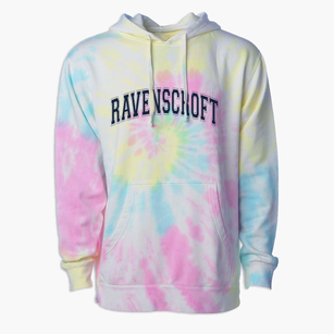 Ravenscroft School Varsity Arch Premium Tie-Dye Hoodie