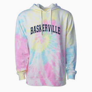 Baskerville Elementary School Varsity Arch Premium Tie-Dye Hoodie