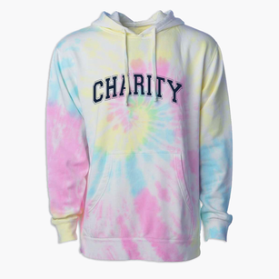 Charity Middle School Varsity Arch Premium Tie-Dye Hoodie