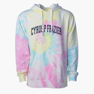 Cyrus P Frazier Elementary School Varsity Arch Premium Tie-Dye Hoodie