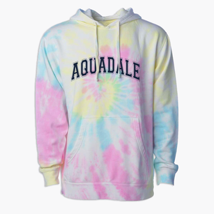 Aquadale Elementary School Varsity Arch Premium Tie-Dye Hoodie