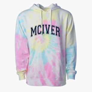 Mciver Elementary School Varsity Arch Premium Tie-Dye Hoodie