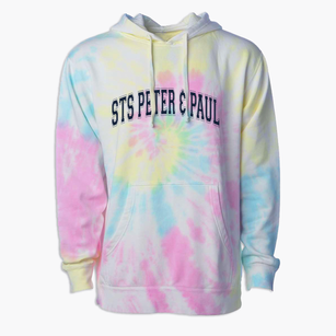 Saints Peter & Paul School Varsity Arch Premium Tie-Dye Hoodie