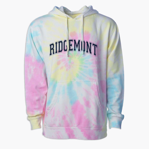 Ridgemont Elementary School Varsity Arch Premium Tie-Dye Hoodie