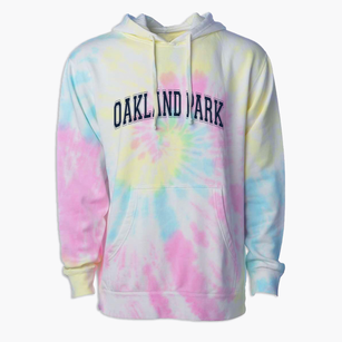 Oakland Park Traditional Elementary Varsity Arch Premium Tie-Dye Hoodie