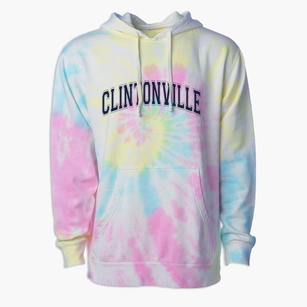 Clintonville Academy Varsity Arch Premium Tie-Dye Hoodie