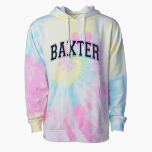 Baxter Elementary School Varsity Arch Premium Tie-Dye Hoodie