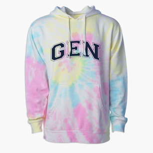 Gen Rufus Putman Community School Varsity Arch Premium Tie-Dye Hoodie