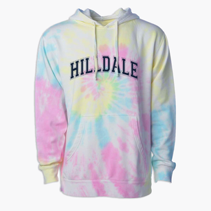 Hilldale High School Varsity Arch Premium Tie-Dye Hoodie