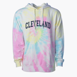 Cleveland Middle School Varsity Arch Premium Tie-Dye Hoodie