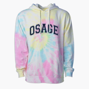 Osage School Varsity Arch Premium Tie-Dye Hoodie