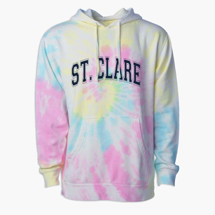 Saint Clare School Varsity Arch Premium Tie-Dye Hoodie