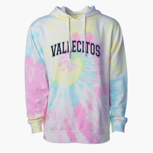 Vallecitos Elementary School Varsity Arch Premium Tie-Dye Hoodie