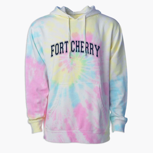 Fort Cherry Elementary School Varsity Arch Premium Tie-Dye Hoodie