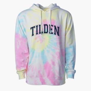 Tilden Elementary School Varsity Arch Premium Tie-Dye Hoodie