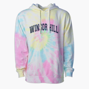 Winsor Hill Elementary School Varsity Arch Premium Tie-Dye Hoodie