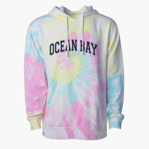 Ocean Bay Elementary Varsity Arch Premium Tie-Dye Hoodie