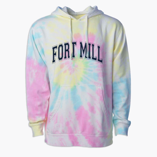 Fort Mill Middle School Varsity Arch Premium Tie-Dye Hoodie