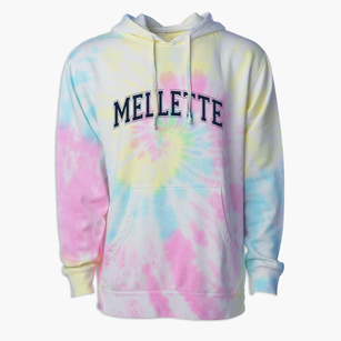 Mellette Elementary School Varsity Arch Premium Tie-Dye Hoodie