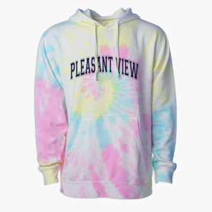 Pleasant View School Varsity Arch Premium Tie-Dye Hoodie