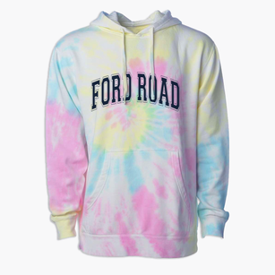 Ford Road Elementary School Varsity Arch Premium Tie-Dye Hoodie