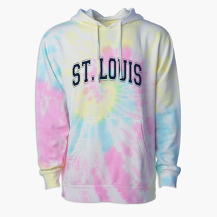Saint Louis Catholic Elementary School Varsity Arch Premium Tie-Dye Hoodie