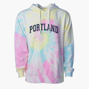 Portland High School Varsity Arch Premium Tie-Dye Hoodie