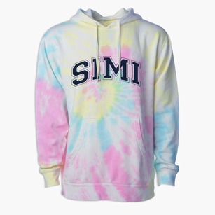 Simi Elementary School Varsity Arch Premium Tie-Dye Hoodie