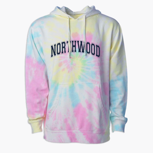 Northwood Elementary School Varsity Arch Premium Tie-Dye Hoodie