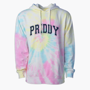 Priddy School Varsity Arch Premium Tie-Dye Hoodie