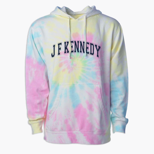 J F Kennedy Learning Center Varsity Arch Premium Tie-Dye Hoodie