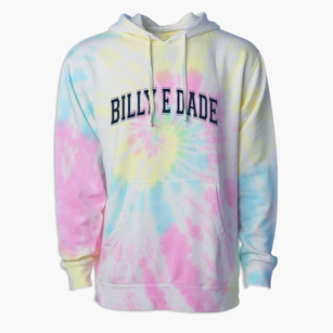 Billy E Dade Elementary School Varsity Arch Premium Tie-Dye Hoodie