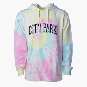 City Park Elementary School Varsity Arch Premium Tie-Dye Hoodie
