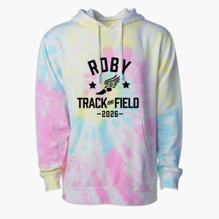 Roby School Track and Field Premium Tie-Dye Hoodie