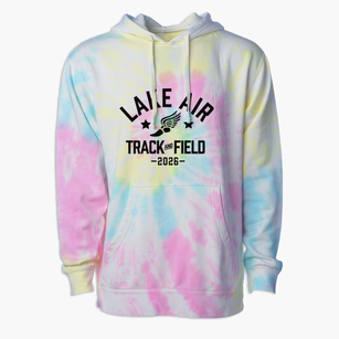 Lake Air Junior High School Track and Field Premium Tie-Dye Hoodie